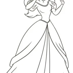 Ariel para imprimir e colorir