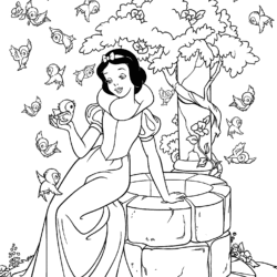 Pintar e Colorir: Colorir Branca de Neve Pintar Desenhos