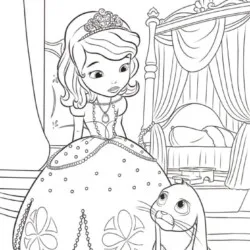 Princesa Sofia para imprimir e colorir