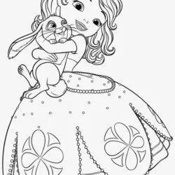 Princesa Sofia para imprimir e colorir