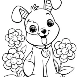 Cachorros para imprimir e colorir