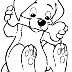 Cachorros para imprimir e colorir
