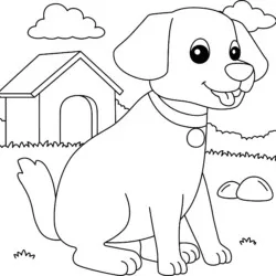 Cachorros para imprimir e colorir