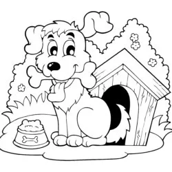 Cachorros para imprimir e colorir