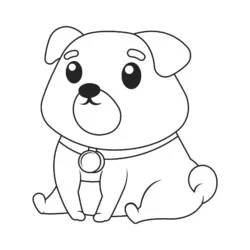 Cachorros para imprimir e colorir