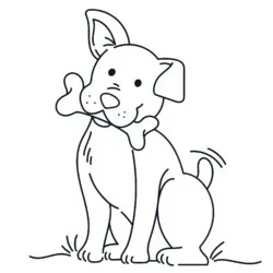 Cachorros para imprimir e colorir