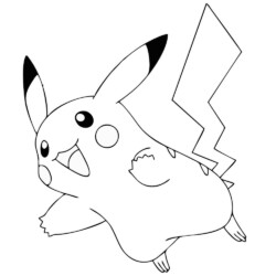 Desenhos do Pikachu para imprimir e colorir