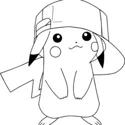 Pikachu para imprimir e colorir