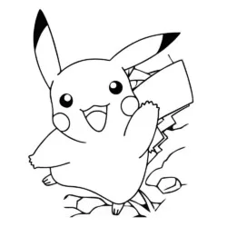 Pikachu para imprimir e colorir