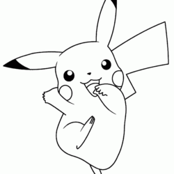 31 Pikachu para colorir