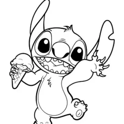 Lilo e Stitch para imprimir e colorir