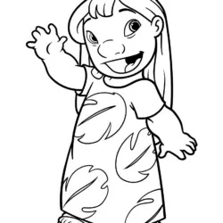 Lilo e Stitch para imprimir e colorir