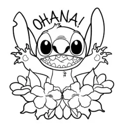 Lilo e Stitch para imprimir e colorir
