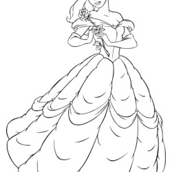 Desenho de Princesa camponesa para colorir