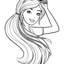 Barbie para imprimir e colorir