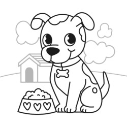 Desenho de Cachorro para Colorir - Colorir.com