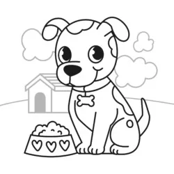 Cachorros para imprimir e colorir