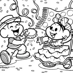 Carnaval para imprimir e colorir