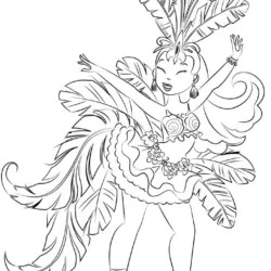 Carnaval para imprimir e colorir