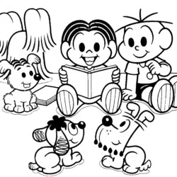 Escola para imprimir e colorir