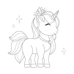 Unicórnio para imprimir e colorir