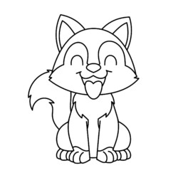 Kawaii de Animais para colorir - Desenhos Imprimir