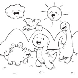 de 100] Dinossauros para colorir - Imprimir Desenhos