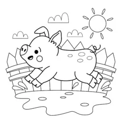 desenho de Fazenda