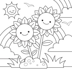 Desenhos de Flores para Colorir e Imprimir - Tudo Para Colorir