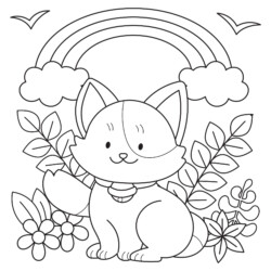 Desenholândia: Desenhos de gatos para colorir pintar - Desenho de