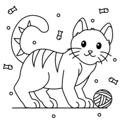 40 Imagens de Desenhos de Gatos Fofos para desenhar E Colorir