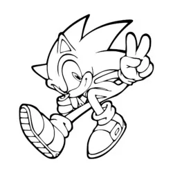 Sonic para imprimir e colorir