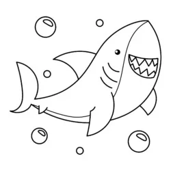 desenho de Tubarões