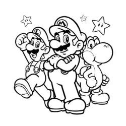 desenho de Mario Bros