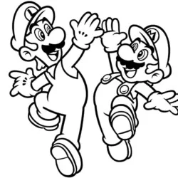Mario para imprimir e colorir