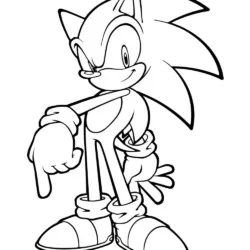 Sonic para imprimir e colorir