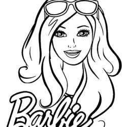 Barbie para imprimir e colorir