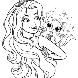 Desenhos da Barbie para colorir - Bora Colorir