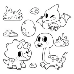 Dinossauros para imprimir e colorir
