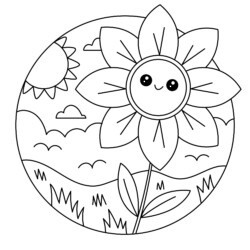 Flores para colorir - Desenhos Imprimir