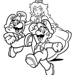 Mario para imprimir e colorir