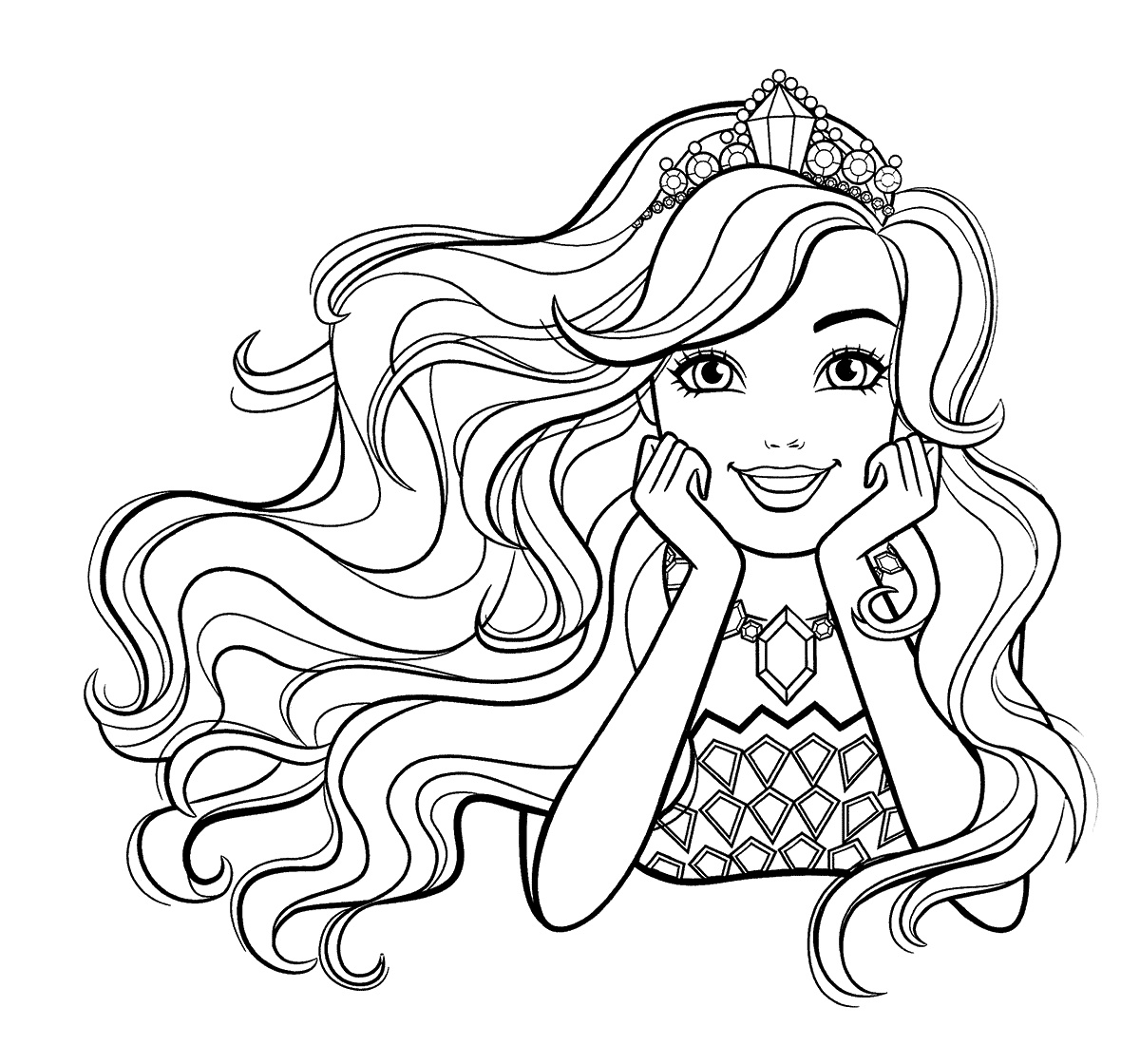 desenhos da barbie para colorir