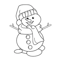 Bonecos de Neve para imprimir e colorir
