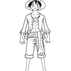 Desenhos para colorir One Piece 