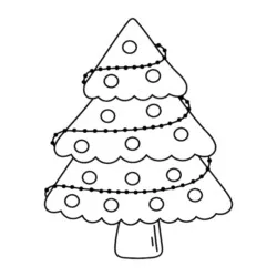 desenho de Árvore de Natal