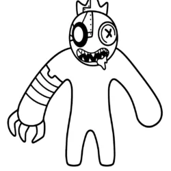 Rainbow Friends para imprimir e colorir