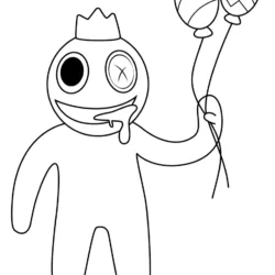 Rainbow Friends para imprimir e colorir