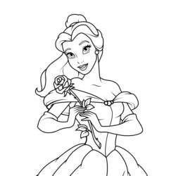 Desenho de Princesa camponesa para colorir