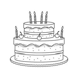 Aniversário para imprimir e colorir