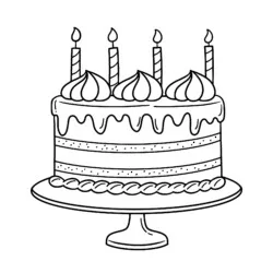 Aniversário para imprimir e colorir